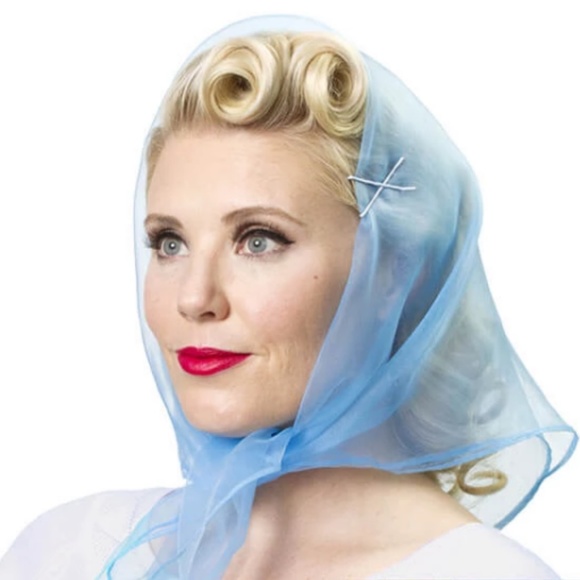 House Of Adornments Accessories - Pinup Nylon chiffon head scarf rockabilly Retro